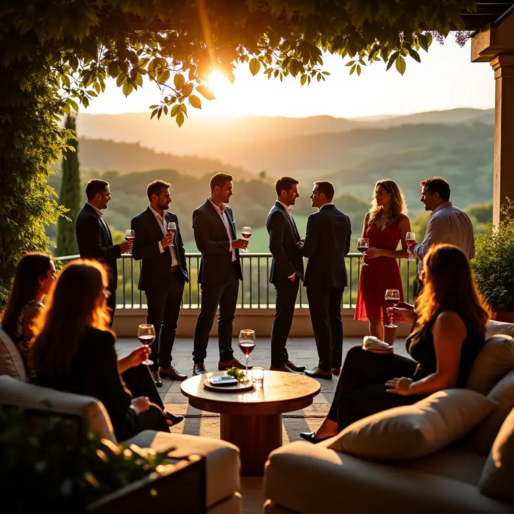 Immagine di una lavagna con idee strategiche scritte