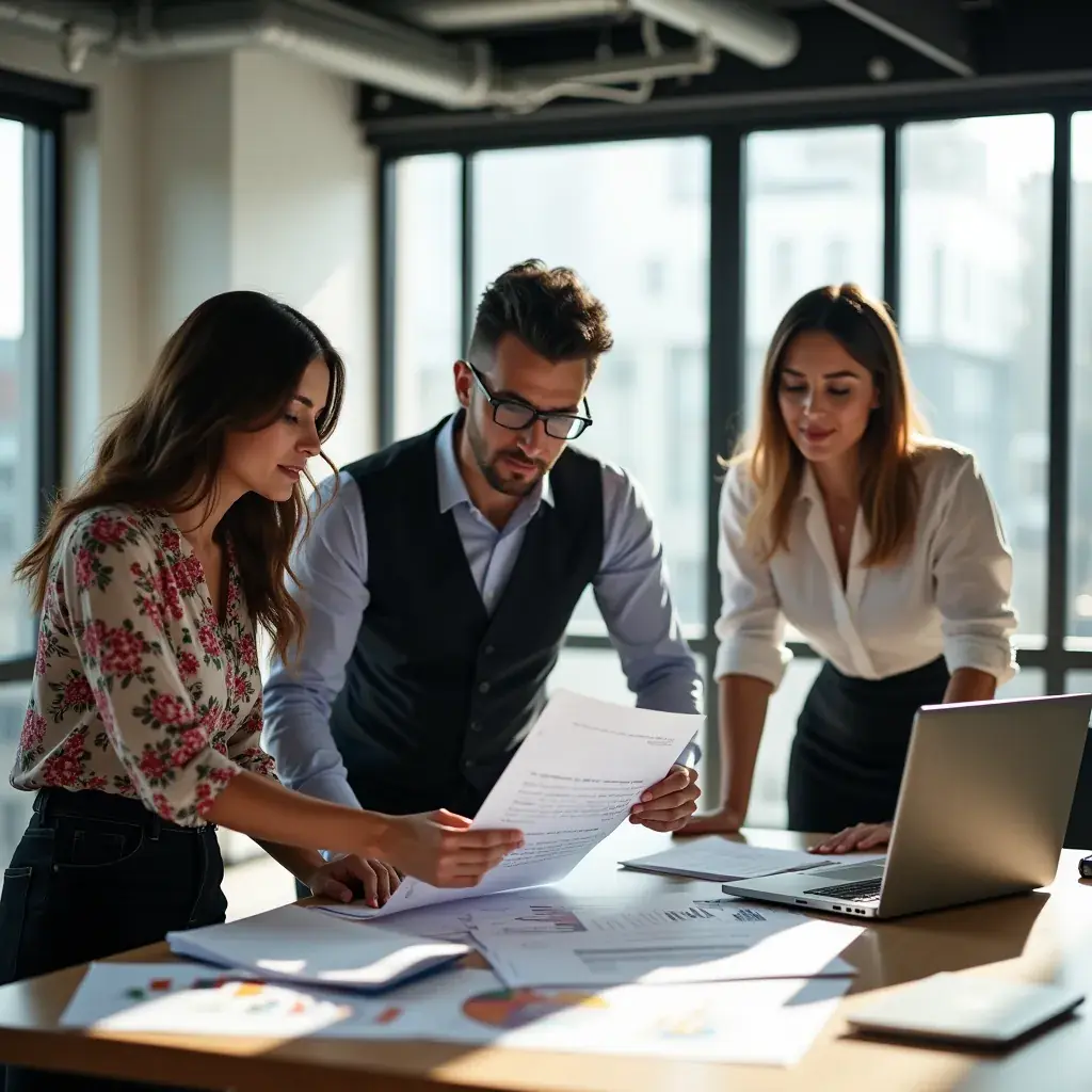 Immagine di un contratto di consulenza strategica in fase di revisione